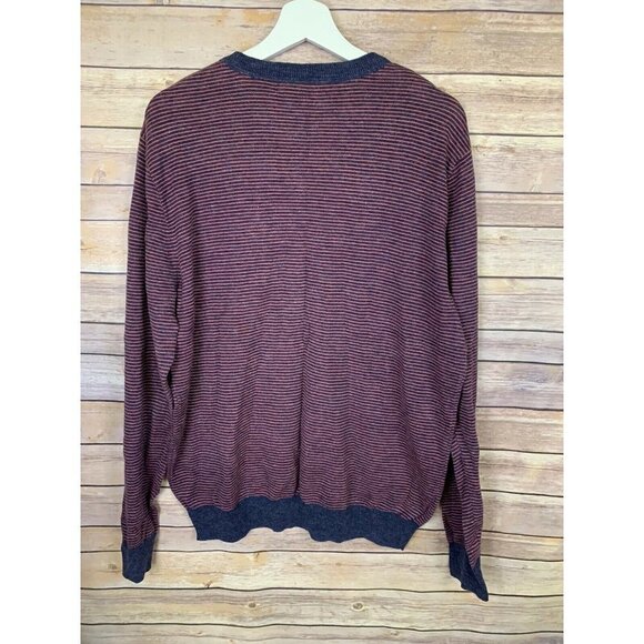 J Crew Mens XL Striped Sweater 100% Cotton - Picture 5 of 10